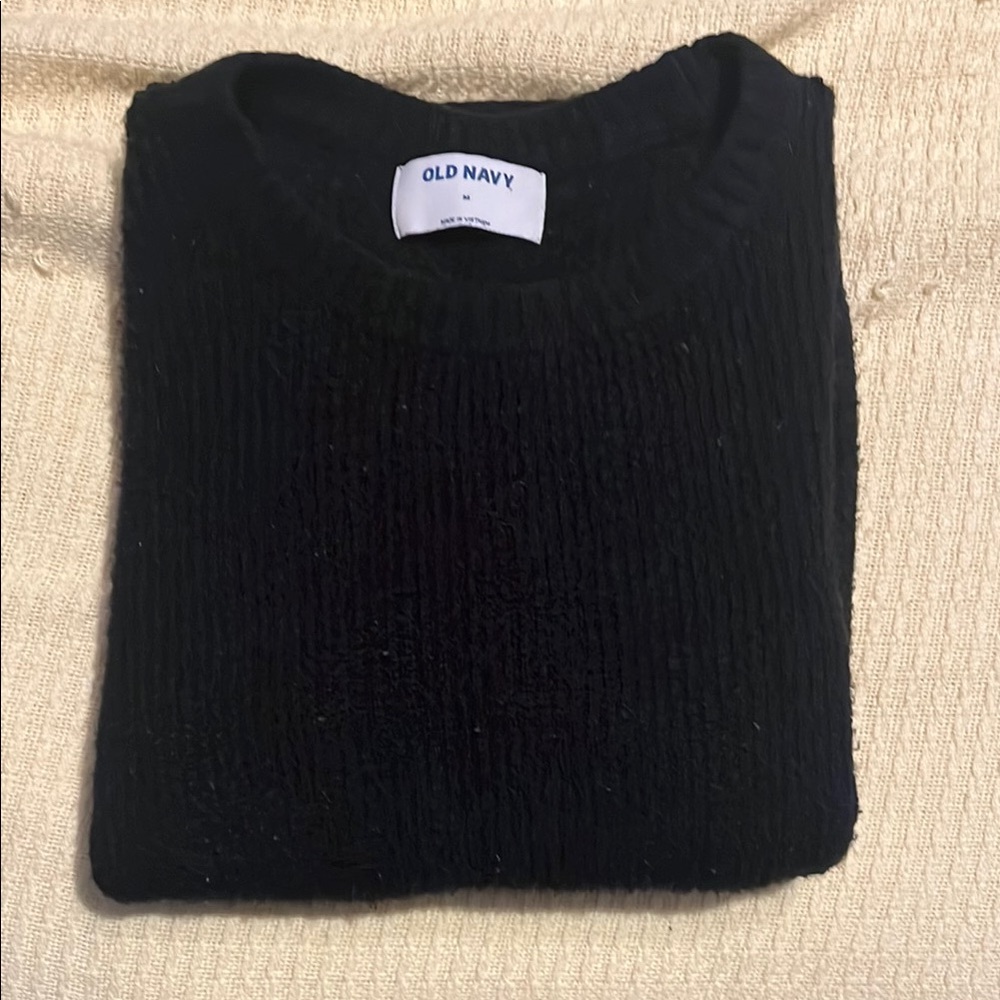 Old Navy Women's Black Crewneck Sweater